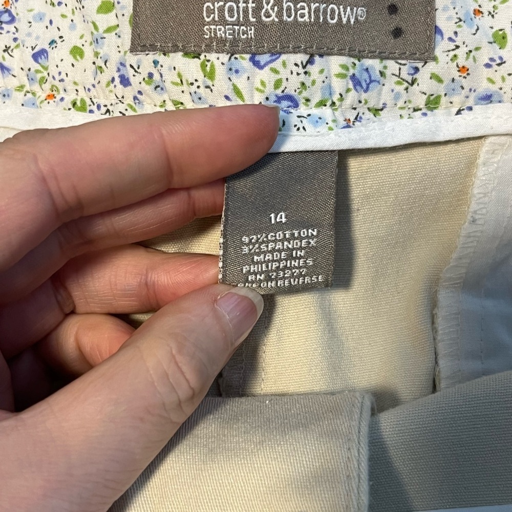 Croft & Barrow Chino’s, Stone Color, Women’s size 14, - Picture 9 of 13